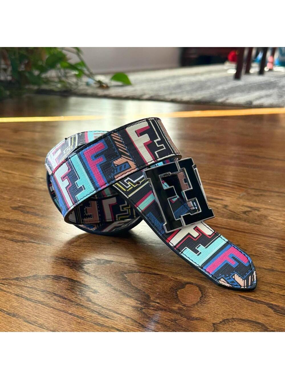 🔥 Authentic Fendi FF Logo Belt – Size 38–42 - Picture 2 of 8